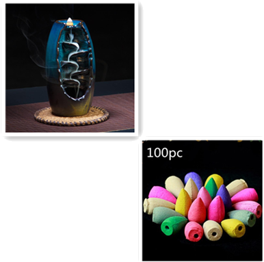 Multi-layers Ceramic Back flow Incense Burner