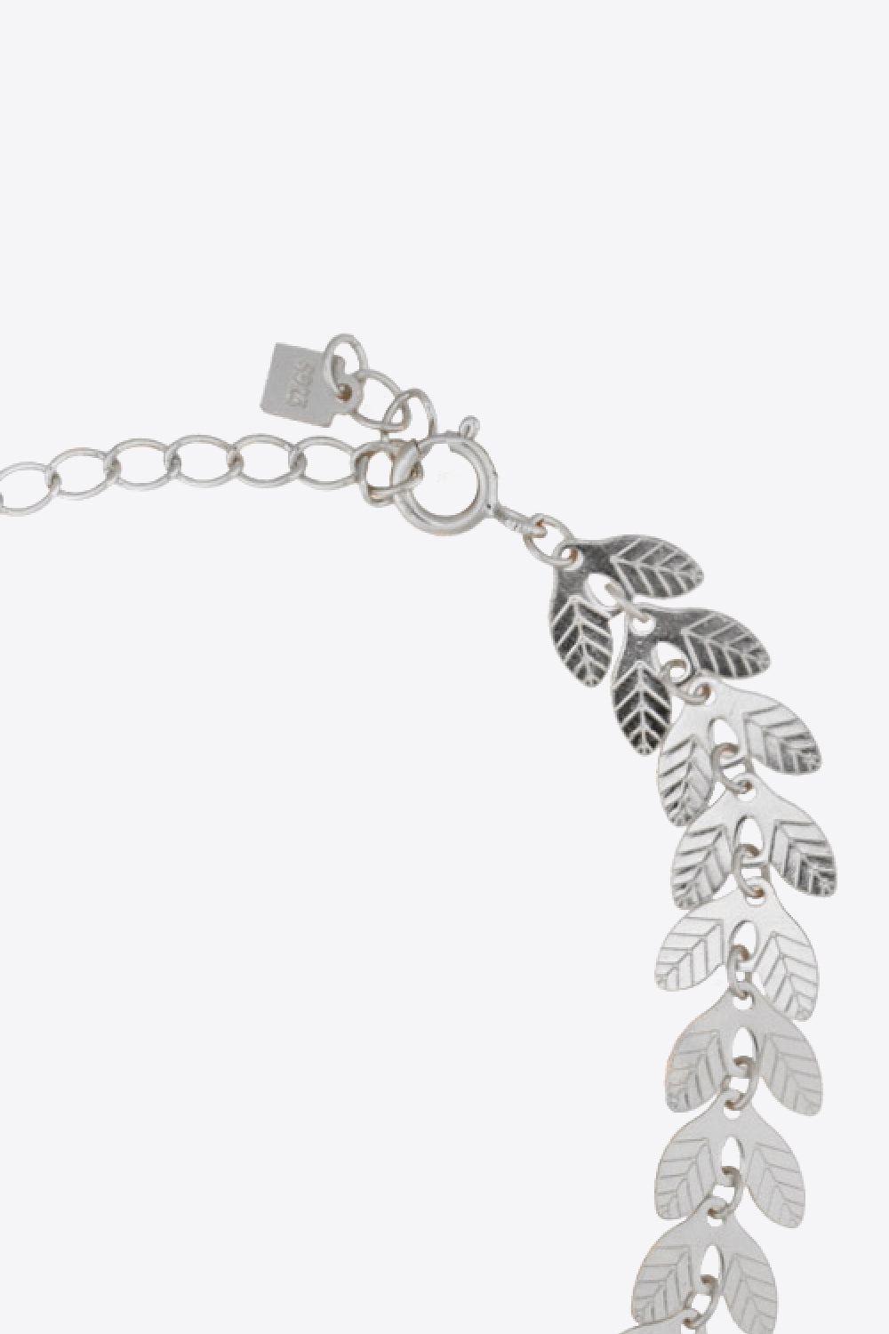 925 Sterling Silver Leaf Necklace 