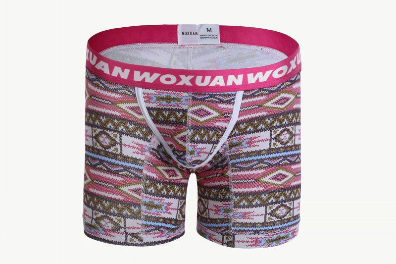 Men's Fashion Print Cotton Boxer Shorts 