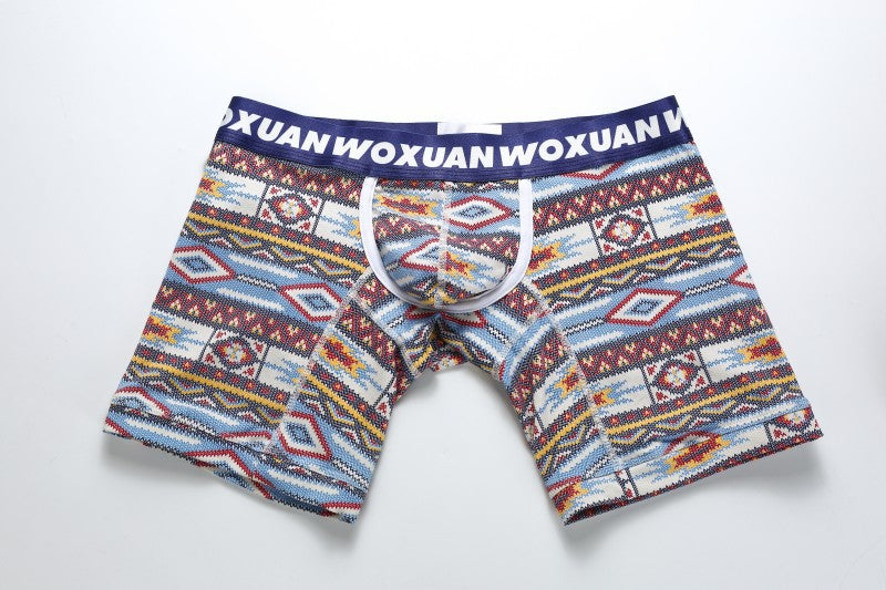 Men's Fashion Print Cotton Boxer Shorts 