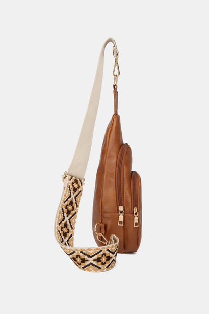 PU Leather Sling Bag 