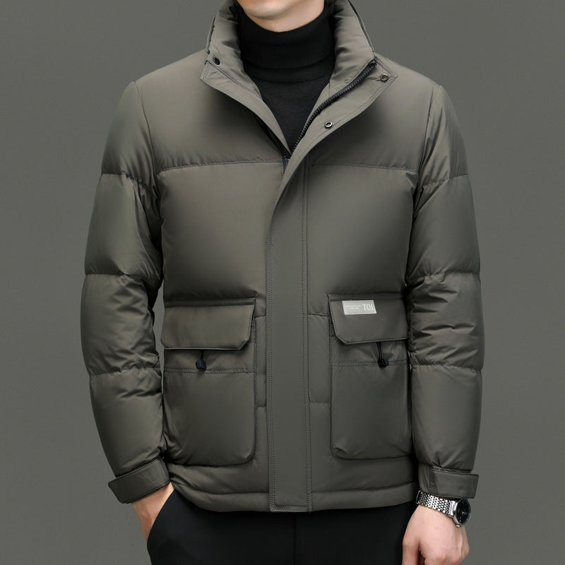 High Sense Stand-up Collar Down Jacket Men's Winter 