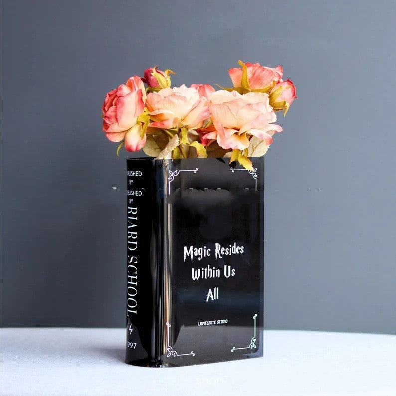 Hogwarts-inspired Acrylic Book Vase 