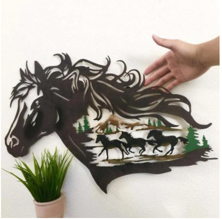 Metal Crafts Pastoral Paintings And Horses