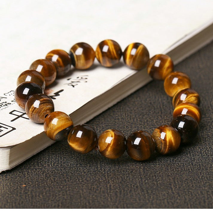 Buddha Beads Domineering Simple Tiger Eye Bracelet Men