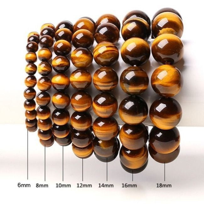 Buddha Beads Domineering Simple Tiger Eye Bracelet Men