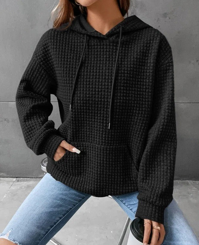 Women's Loose Casual Solid Color Long-sleeved Sweater 