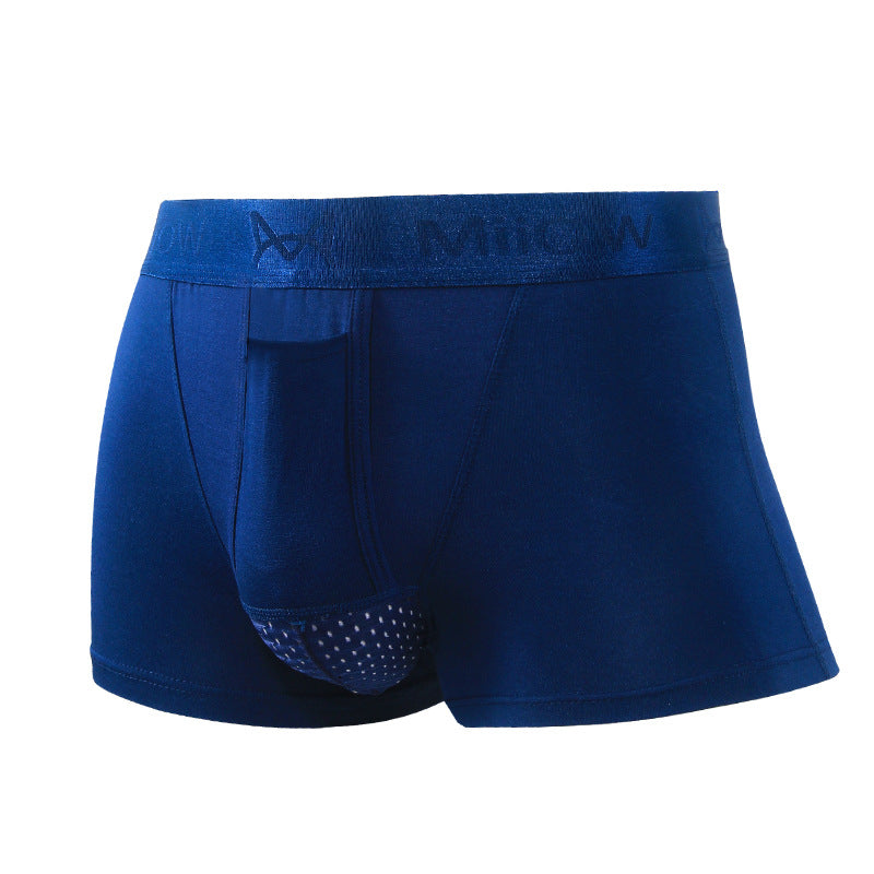 Men's Modal Breathable Solid Color Boxer Shorts 