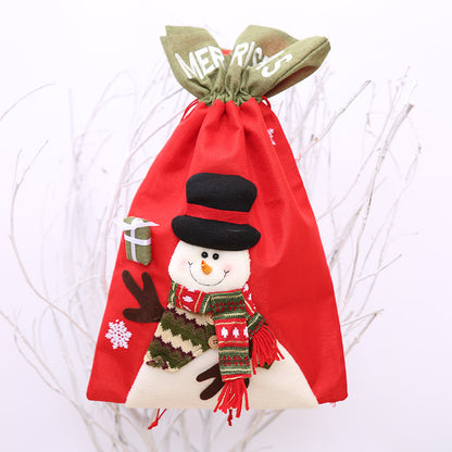 Drawstring Christmas Gift Bag 