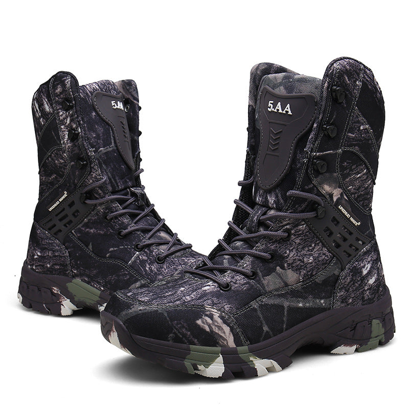 High-top Tactical Boots Men's Snow Boots Hiking Training Shoes