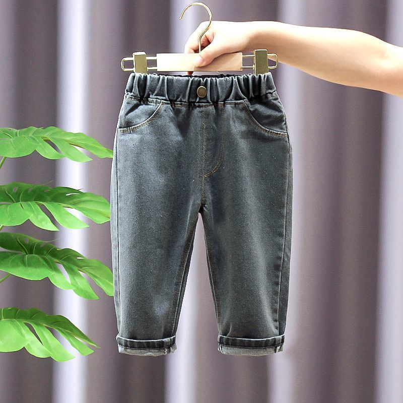 New Printed Boys Denim Long Tide Hot Sale