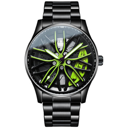 Men's Fashion Hollowed-out Luminous Waterproof Quartz Watch