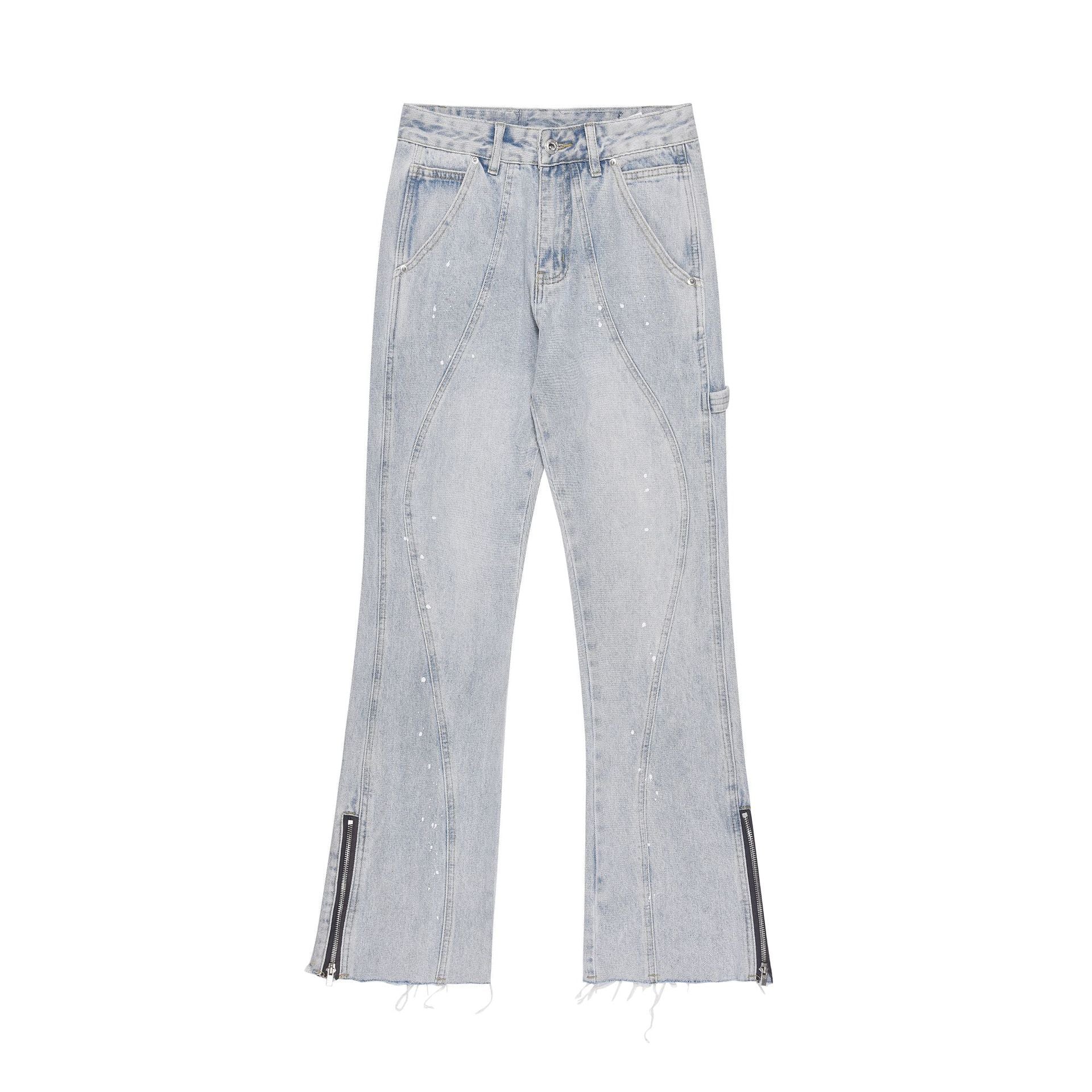 Men's Simple And Slightly Elastic Flare Jeans