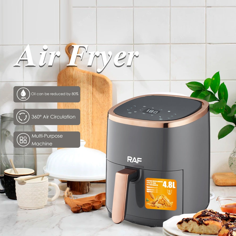 Large Capacity Smart Touch Screen Household Air Fryer 