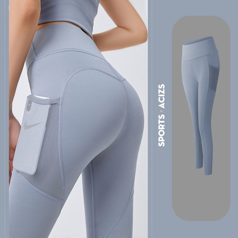 Yoga Pants Women With Pocket Leggings Sport Girl Gym Leggings Women Tummy Control Jogging Tights Female Fitness Pants 