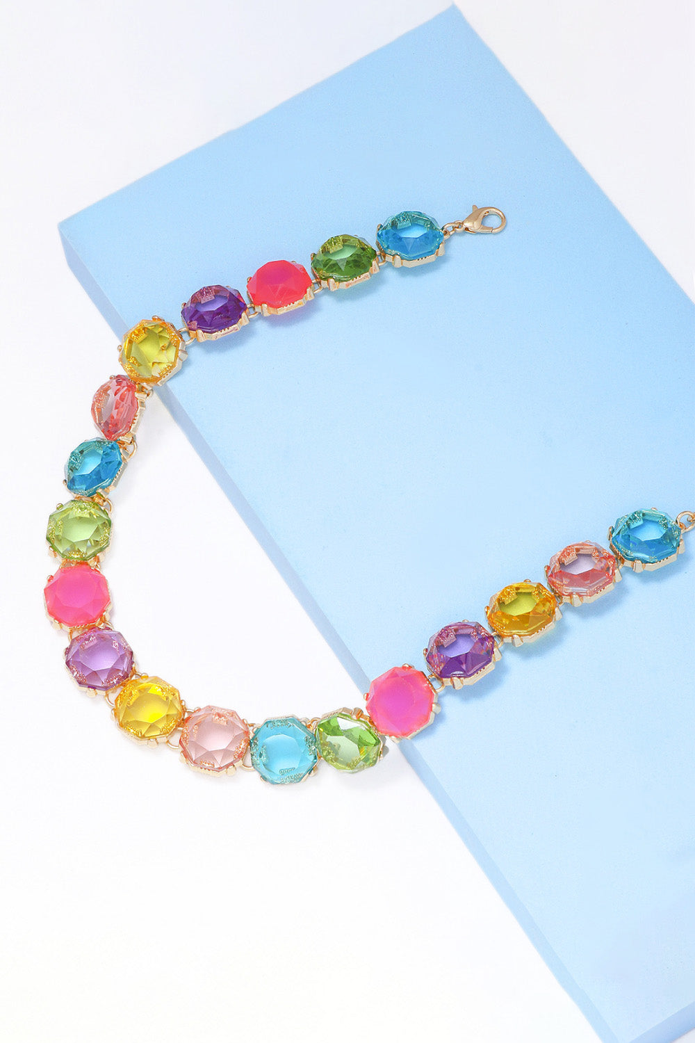 Zinc Alloy Resin Necklace 