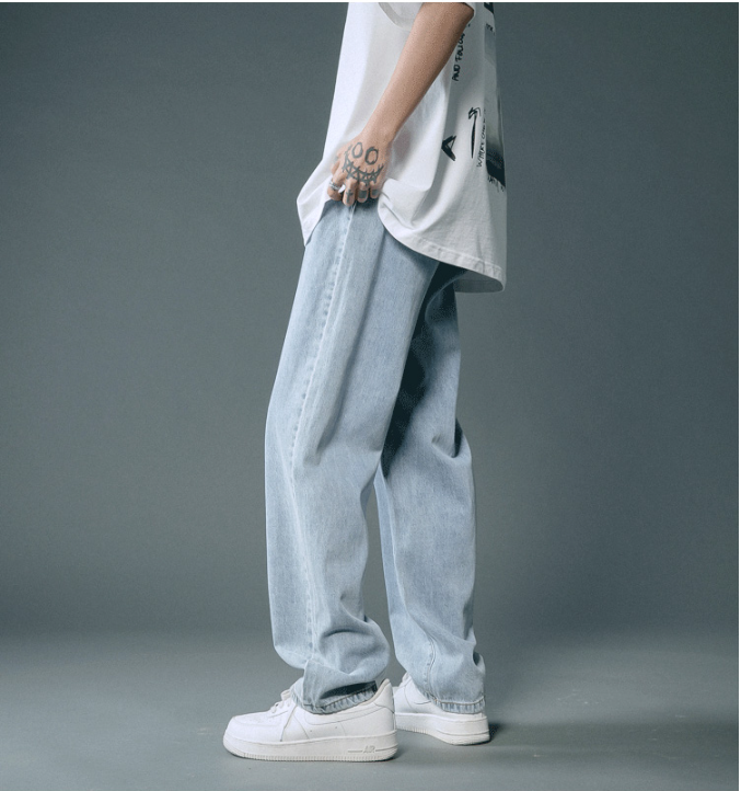 Men's Summer Thin Loose Straight Casual Trousers