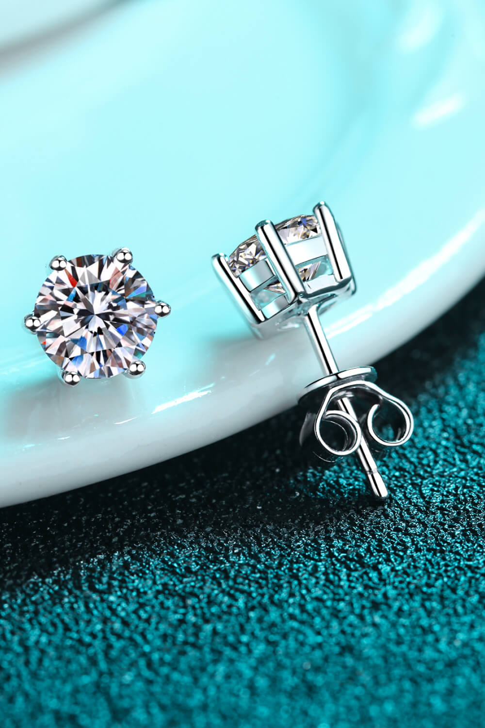 Adored Moissanite Stud Earrings 