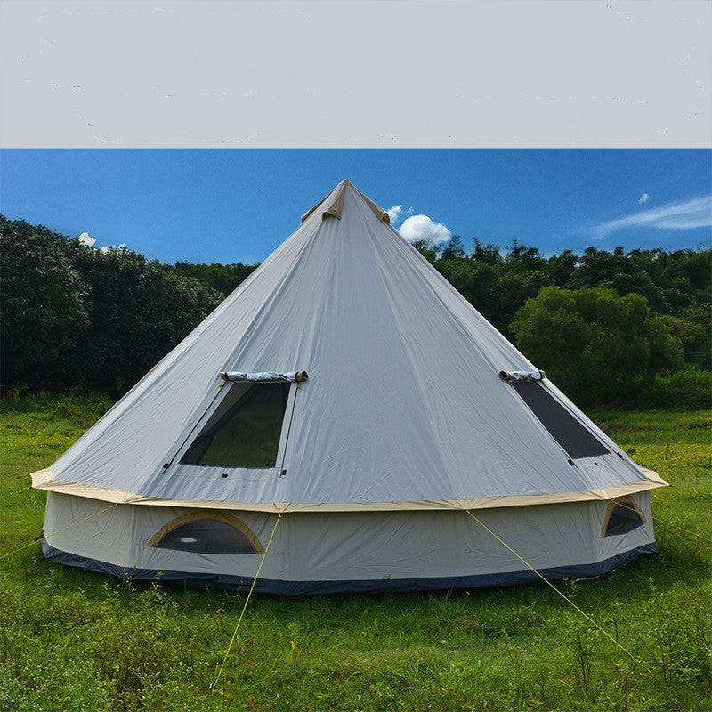 Yurt Tent Outdoor Camping Pyramid Chimney Sunscreen 