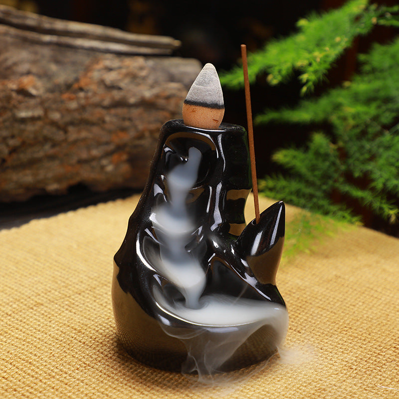 Ceramic Backflow Incense Burner Handicraft Ornaments