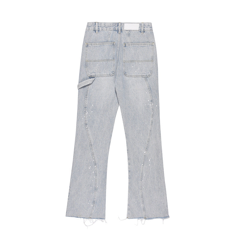 Men's Simple And Slightly Elastic Flare Jeans