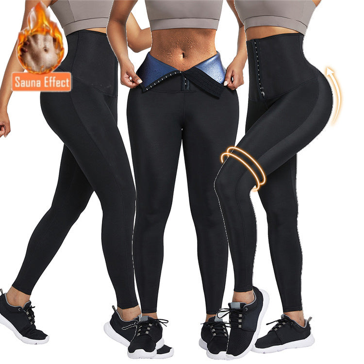 Sauna Long Pants Fitness Exercise Hot Thermo Sweat Leggings Training Slimming Pant 