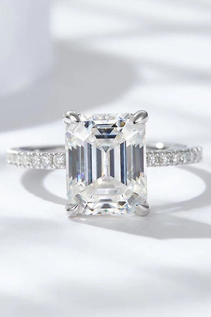 5 Carat Moissanite Side Stone Ring 