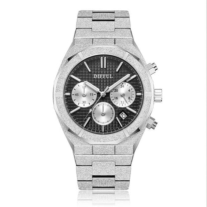 Men's Stainless Steel Waterproof Watch