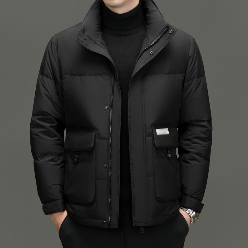 High Sense Stand-up Collar Down Jacket Men's Winter 