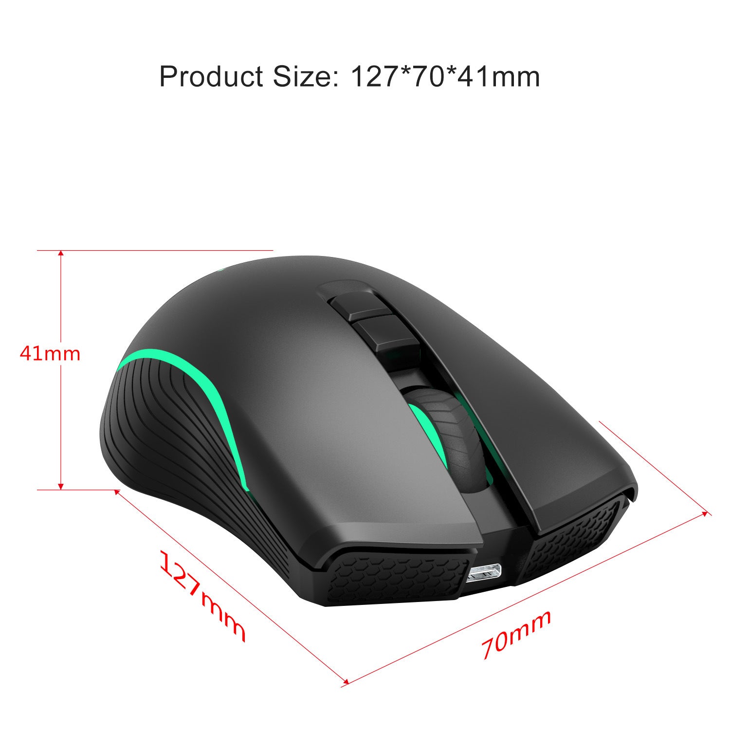 Rechargeable Interface, Seven-button Gaming Mouse, Fast Charging Mouse