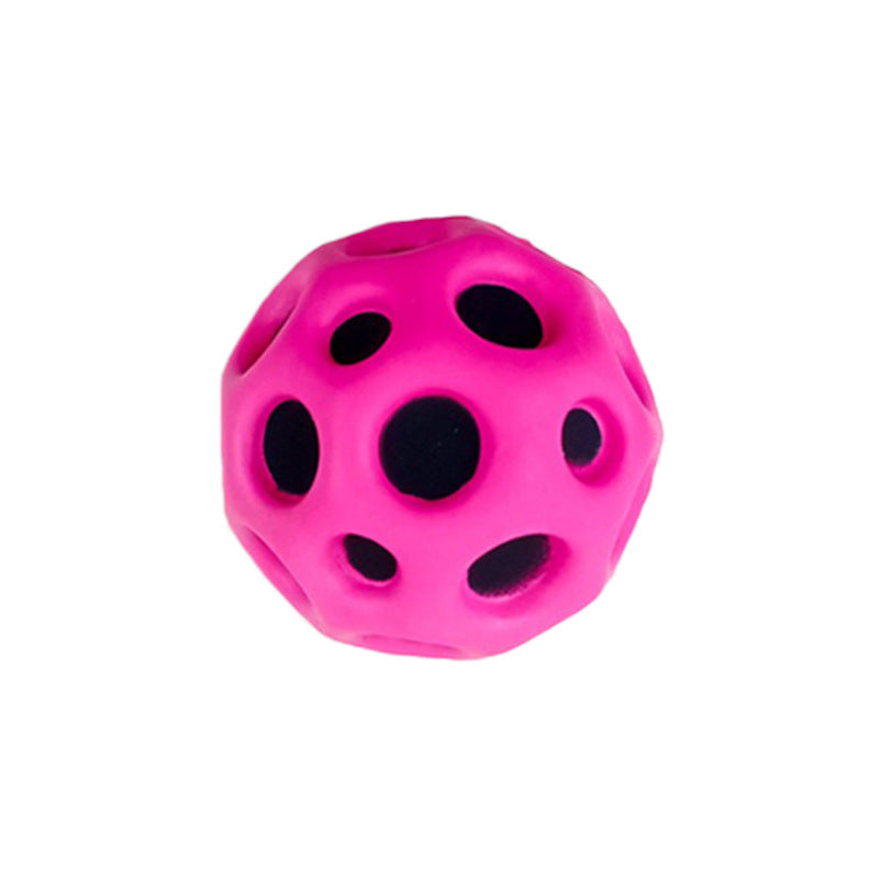 Moon Shape Porous Bouncy Ball - Soft and Anti-fall toy Babbazon Purple  -BABBAZON