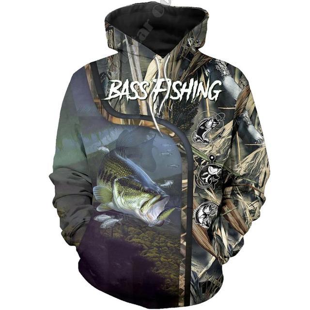 Popular Fishing Camping Digital Printing Sweater Men's Clothing