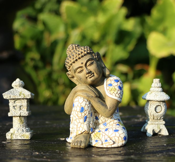 Fashionable Sleeping Buddha Decoration Garden Statue Crafts