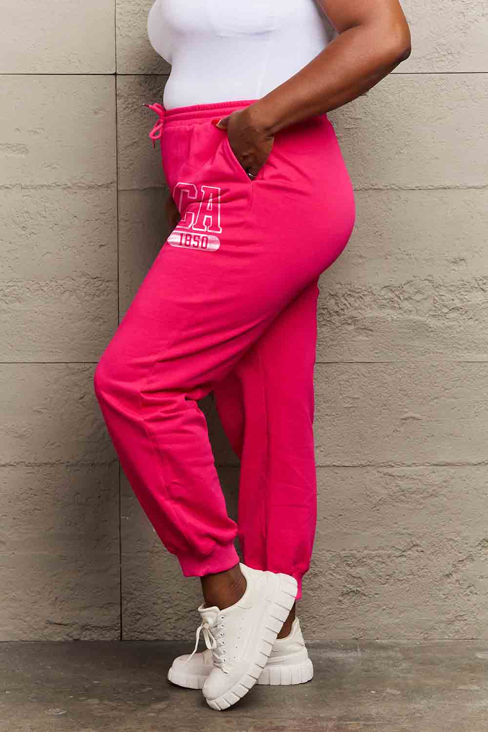 Simply Love Simply Love Full Size CA 1850 Graphic Joggers 