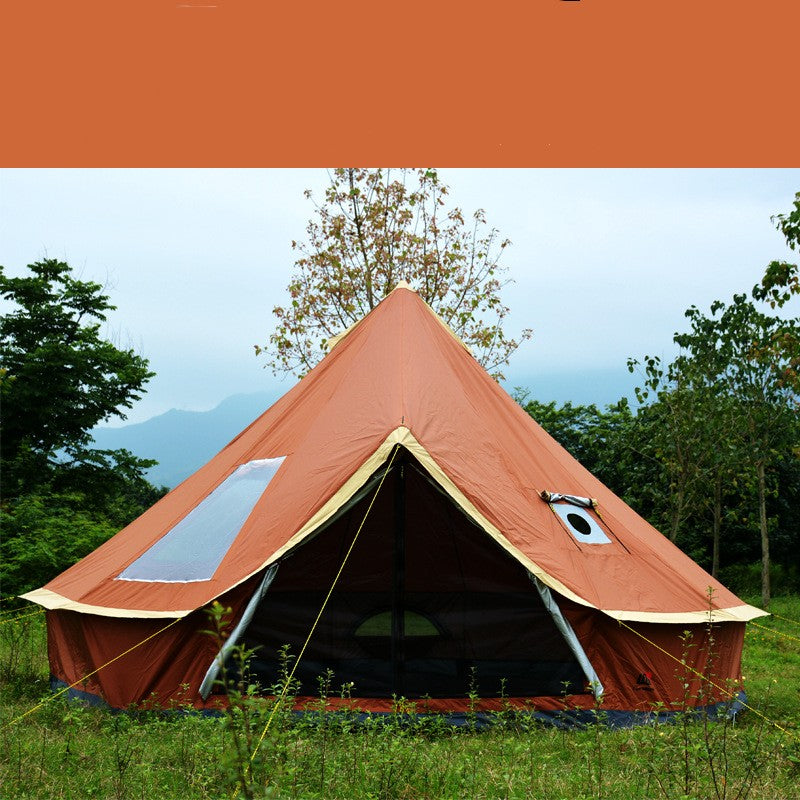 Yurt Tent Outdoor Camping Pyramid Chimney Sunscreen 