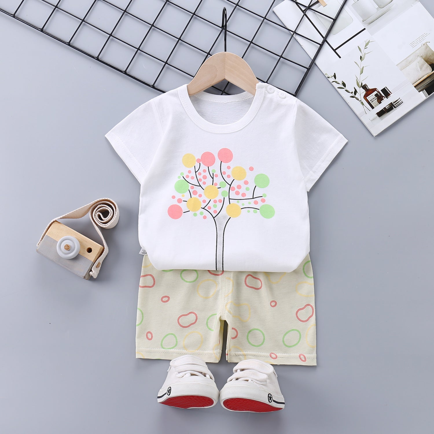 Children's Short-sleeved Suits For Boys And Girls