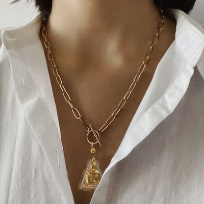 Buddha Chain Color Preservation Clavicle Chain Buddha Chain Metal Chain Pendant Chain