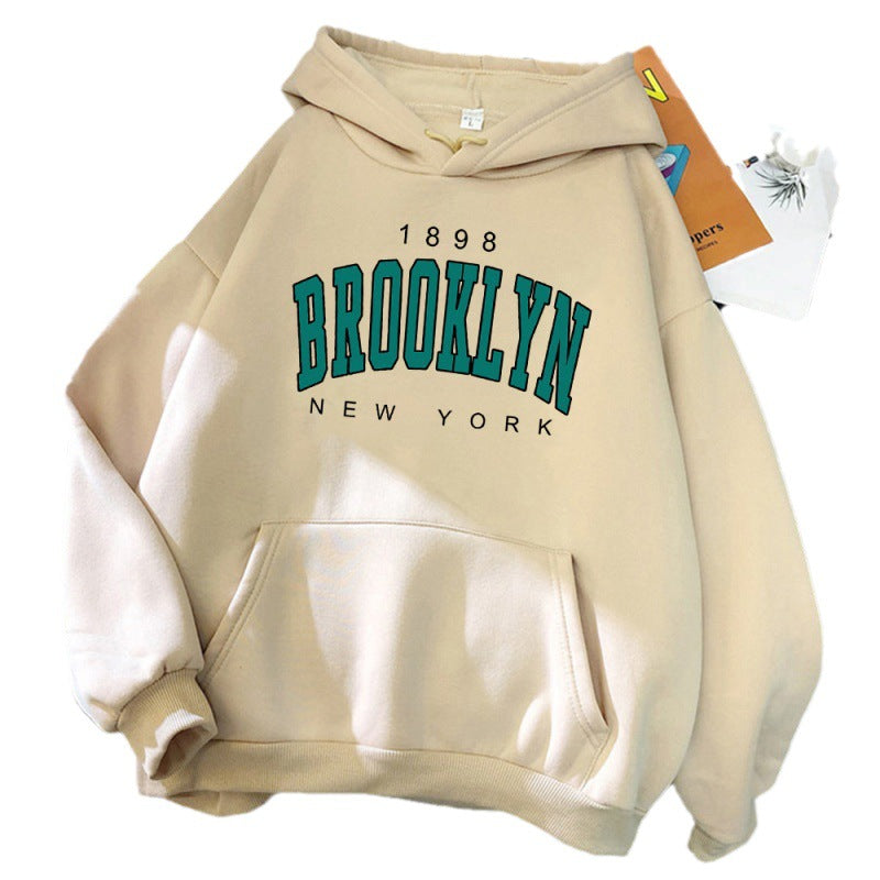 1898 Brooklyn New York Printed Women Hoodie