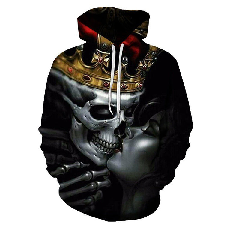 3D Printed Sweater Men's Loose Pullover Hoodie