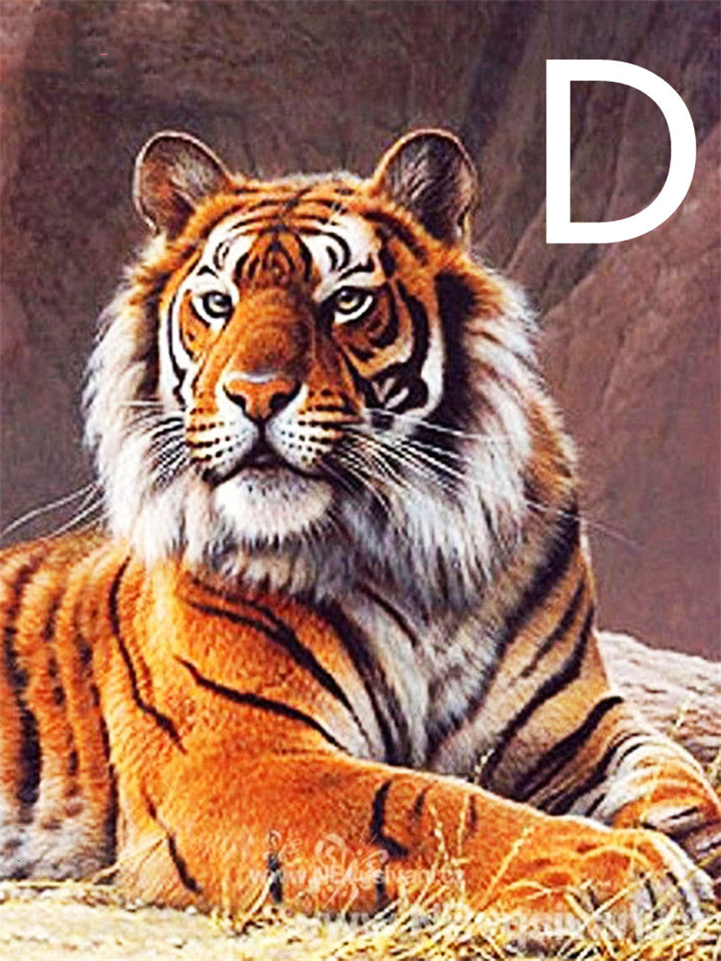 5D DIY Diamond Painting Tiger Square Round Embroidery