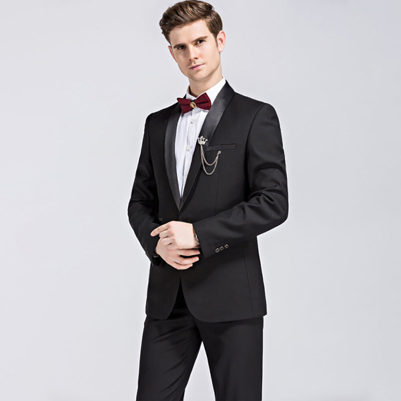 Men's Slim Business Three Piece Suit 