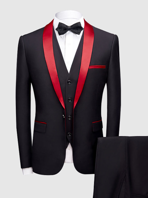 Men's Slim Business Three Piece Suit 