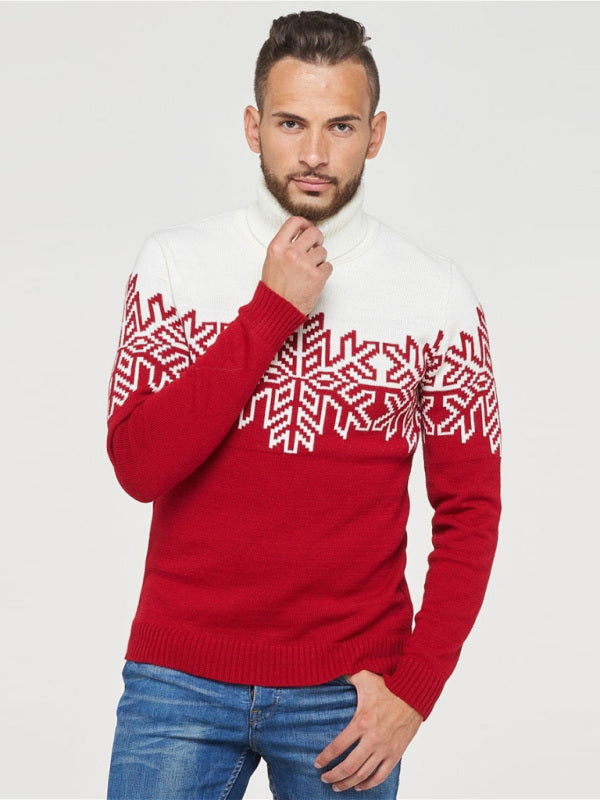 Christmas Parenting Men's Women's Children's Jacquard Sweater 