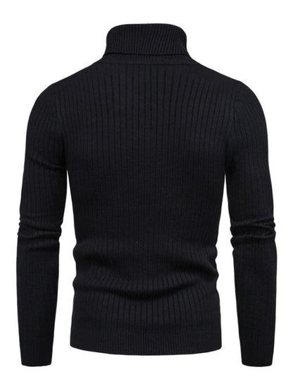 Men's knitted sweater cross-border turtleneck slim fit bottoming sweater