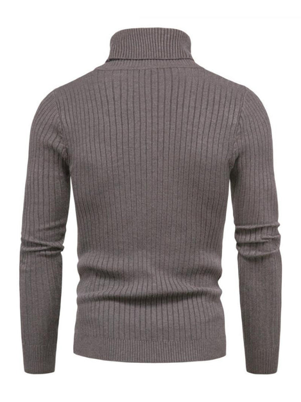 Men's knitted sweater cross-border turtleneck slim fit bottoming sweater