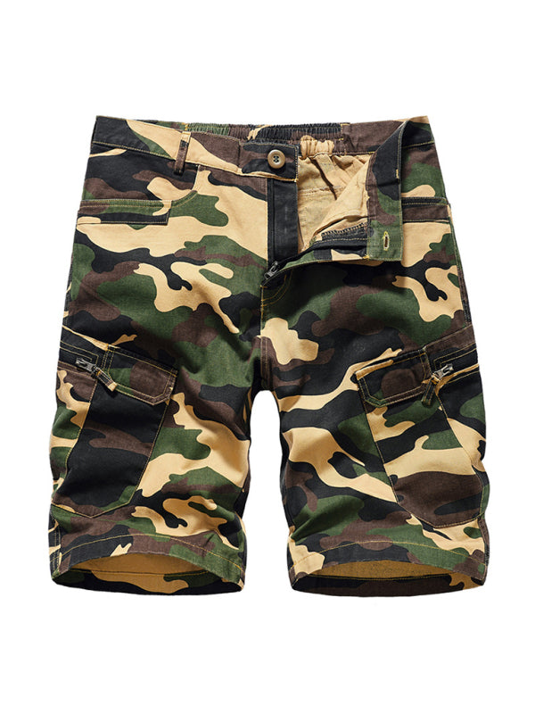 Men's Camouflage Print Cargo Shorts