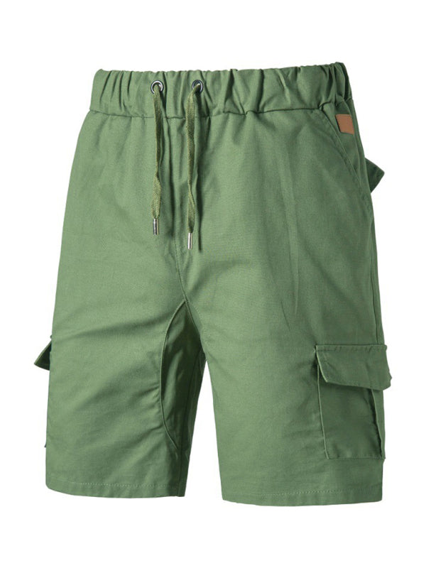 Men's Woven Casual Cargo Multi-Pocket Shorts 