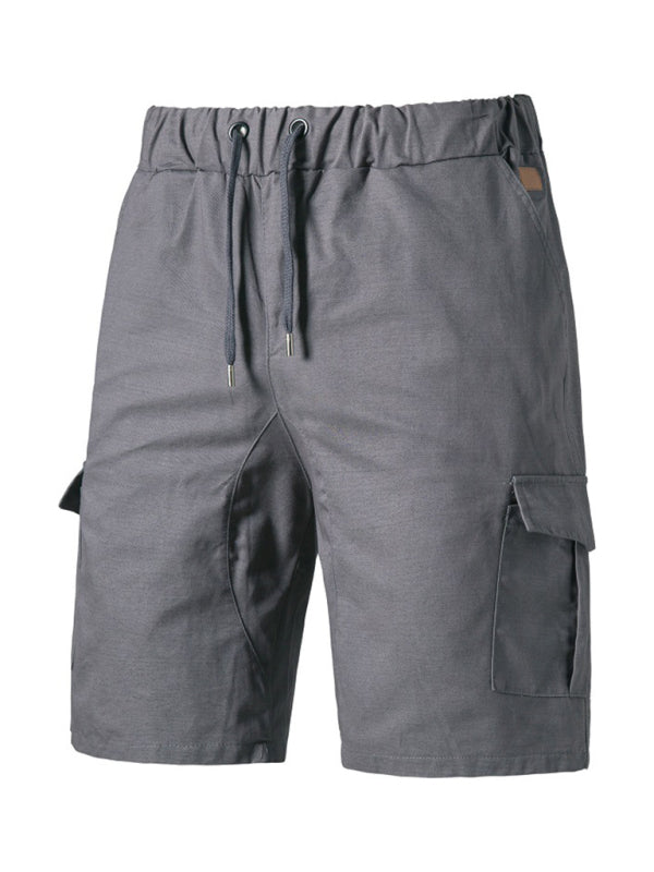 Men's Woven Casual Cargo Multi-Pocket Shorts