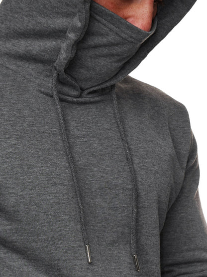 Sweatshirt Hooded Long Sleeve T-Shirt Men's Sweatshirt Mask 