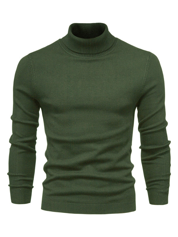 Turtleneck Men's Pullover Sweater Casual Knitwear 